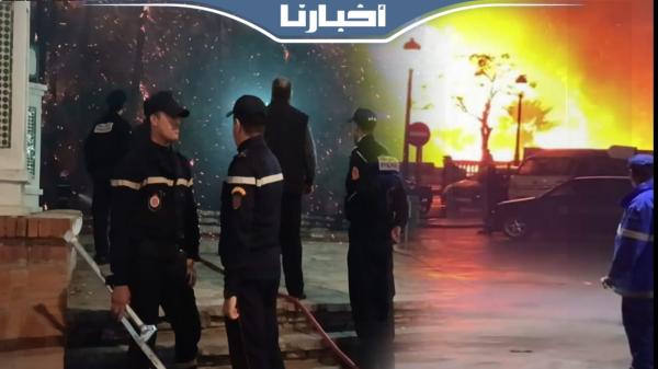 عناصر الوقاية المدنية تسيطر على حريق مهول بالحديقة العمومية "الشلال" بتطوان